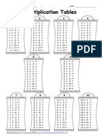 Page Blank Tables 1to10 BW