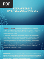 Intrauterine Hypoxia and Asphyxia