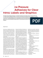 Waterborne PSA For Clear Filmic Labes and Graphics