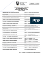 Calendario Actividades B.tec. 23-1