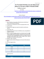 Solution Manual For Essential Statistics For The Behavioral Sciences 1St Edition by Privitera Isbn 9781483353005 Full Chapter PDF