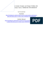 Test Bank For Power System Analysis and Design Si Edition 6Th Edition Glover Overbye Sarma 130563618X 9781305636187 Full Chapter PDF