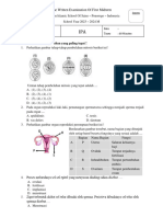 Soal Pas Ipa 9 Sem 1