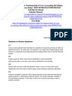 Solution Manual For Fundamentals of Cost Accounting 4Th Edition by Lanen Anderson Maher Isdn 0078025524 9780078025525 Full Chapter PDF