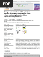 Hydrogen Generation From NaBH4 Hydrolysis Catalyzed by Cobalt-Polymer