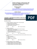 Test Bank For Statistics For Business and Economics 12Th Edition Anderson Sweeney Williams Camm Cochran 1133274536 9781133274537 Full Chapter PDF