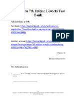 Filedate - 964download Negotiation 7Th Edition Lewicki Test Bank Full Chapter PDF