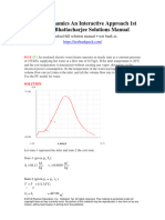 Thermodynamics An Interactive Approach 1St Edition Bhattacharjee Solutions Manual Full Chapter PDF