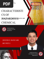 Characteristics of Hazardous Chemical