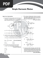 Simple Harmonic Motion - PYQ Practice Sheet