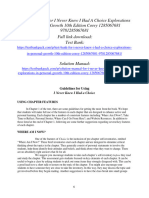 Solution Manualfor I Never Knew I Had A Choice Explorations in Personal Growth 10Th Edition Corey 1285067681 978128506768 Full Chapter PDF