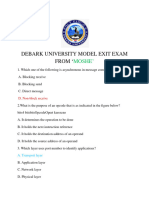 Exit Exam MODEL ANSWER