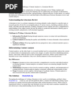 Difference Between Content Analysis and Literature Review