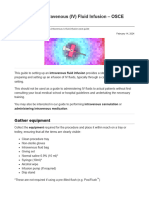 Setting Up An Intravenous (IV) Fluid Infusion - OSCE Guide - Geeky Medics