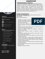 Experinced CV OPERATION MANAGER (Business Development Manager)