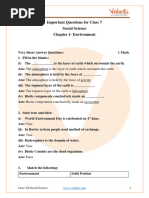 CBSE Class 7 Science Our Environment Chapter 1 Environment Important Questions 2023-24