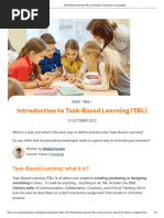 Task-Based Learning (TBL) Introduction, Examples & Advantages