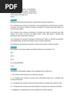 Atividade de Matemática 9 Ano Atividade 01