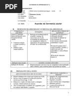 Sesion 1 PS Acuerdos de Convivencia Tercero