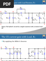 13.CE Current Gain With Load