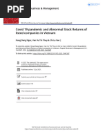 Covid 19 Pandemic and Abnormal Stock Returns of Listed Companies in Vietnam