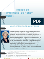 Modelo Teórico de Enfermería de Nancy Roper