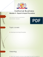 06 IB Unit 4 Export and Import Procedures SEM 5