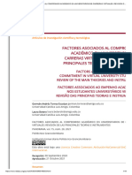 Factores Asociados Al Compromiso Académico en Universitarios de Carreras Virtuales - Revisión de Las Principales Teorías e Instrumentos