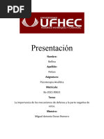 Trabajo Final de Psicoterapia Analitica