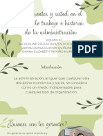 Los Gerentes y Usted en El Lugar de Trabajo e Historia de La Administración - Equipo1