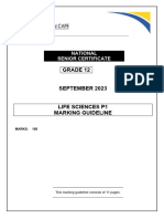 LIFE SCIENCES P1 GR12 MEMO SEPT2023 - English