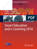 Smart Education and E-Learning 2016 (Vladimir L. Uskov, Robert J. Howlett Etc.)