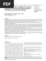 Vaananen Et Al 2021 Magnetic Resonance Imaging of Avascular Necrosis of The Femoral Head Predictive Findings of Total