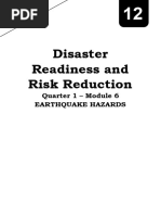 Disaster Readiness and Risk Reduction: Quarter 1 - Module 6 Earthquake Hazards