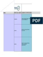 Matriz Elementos de Proteccion Personal 3