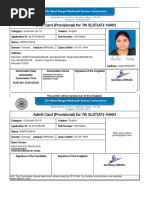 Aritri Admit Card For 7th SLST (AT) - MAIN