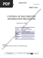 Control of Documented Information Procedure - Demo