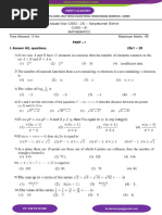 Namma Kalvi 11th Maths Model Question Papers English Medium 221632