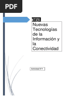 NTICX. Actividad #1. Definicion de Ciencia Tecnica y Tecnologia