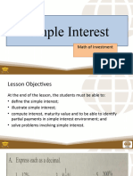 Lesson 1 - SIMPLE INTEREST