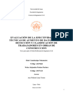 Evaluación de La Efectividad de Las Técnicas de Aumento de Datos para La Detección y Clasificación de Trabajadores en Obras de Construcc