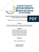 Normativas Ambientales Nacionales e Internacionales.