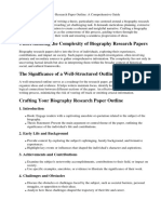 Biography Research Paper Outline