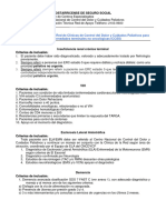 Criterios de Referencia A La Red de Clinicas de Control Del Dolor y Cuidados Paliativos para Las Enfermedades Terminales No Oncologicas