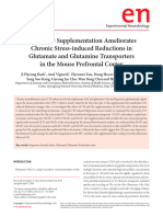 Glutamato Desregulado É o Principal Fator de Estresse Das Doenças Psiquiátricas, Seu Precursor Glutamina Modula o Glutamato