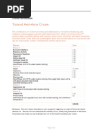 Totarol Anti Acne Cream Frame Formulation