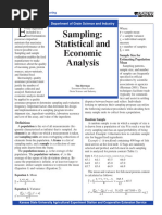 Sampling Statistical and Economic Analysis