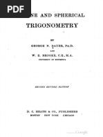 G. N. Bauer, W. E. Brooke - Plane and Spherical Trigonometry (1917)