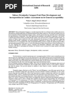 Talisay Terminalia Catappa Fruit Flour Development and Incorporation in Cookies Assessment On Its General Acceptability