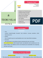 TEORI PERILAKU KONSUMEN & TEORI NILAI GUNA - Pengantar Ilmu Ekonomi